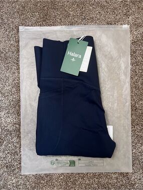 HALARA Navy Blue High-Waist Leggings with Tags